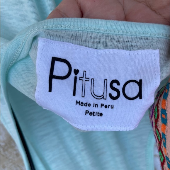 PITUSA Llama Halter Dress in Aqua Large - Picture 15 of 16